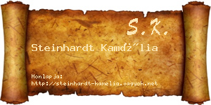 Steinhardt Kamélia névjegykártya
